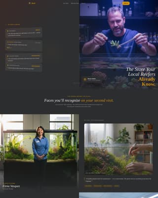 Reef - Trusted Aquariumstore Landing Page Template