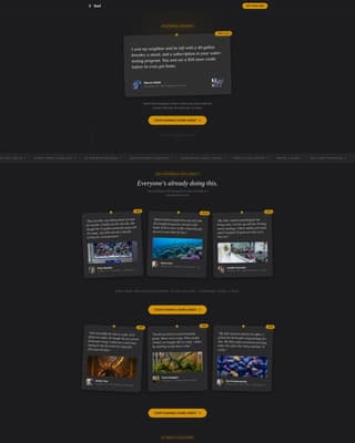 Reef - Luminous Aquarium Landing Page Template