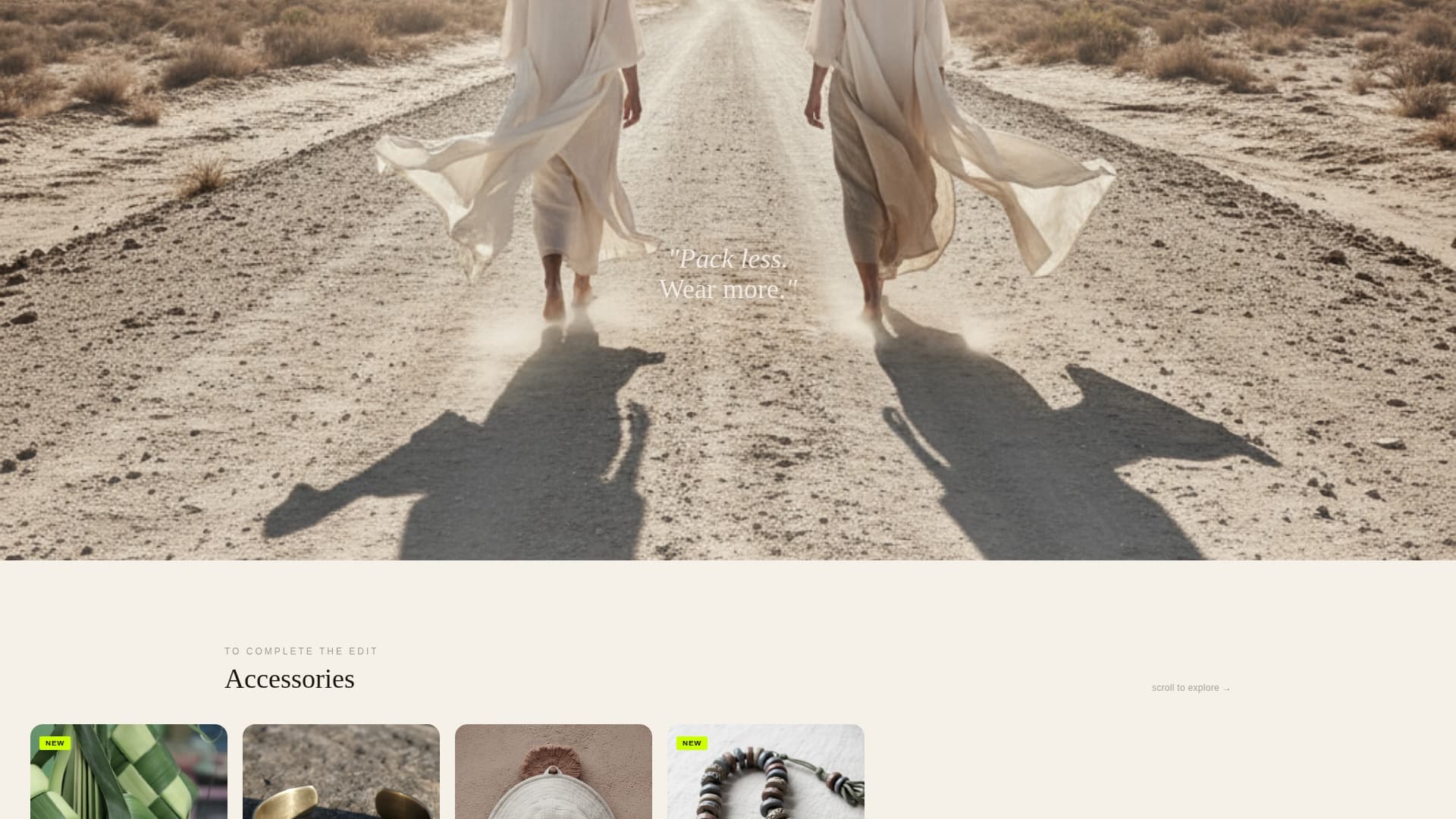 Drape - Curated Bohemian Landing Page Template