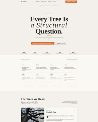 Canopy - Authoritative Arborist Landing Page Template
