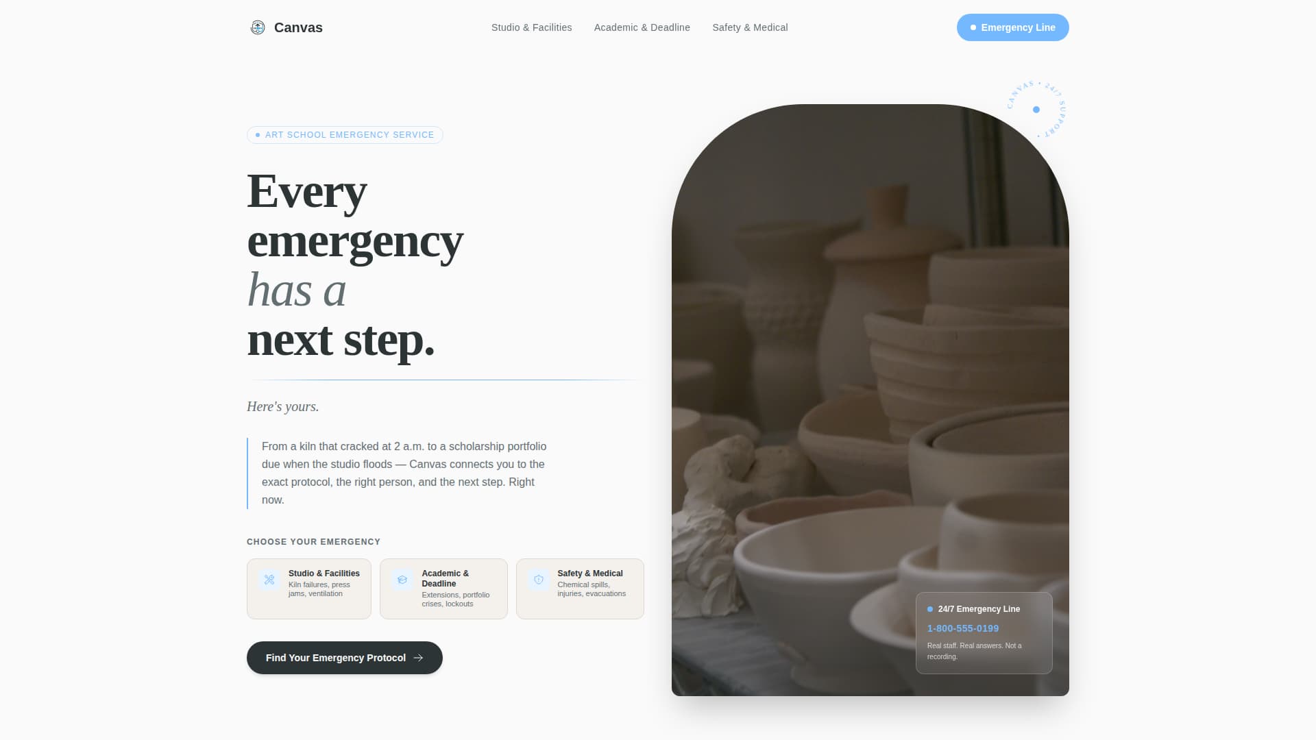 Canvas - Urgent Artschool Landing Page Template