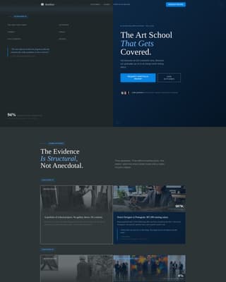 Atelier - Credentialed Artschool Landing Page Template