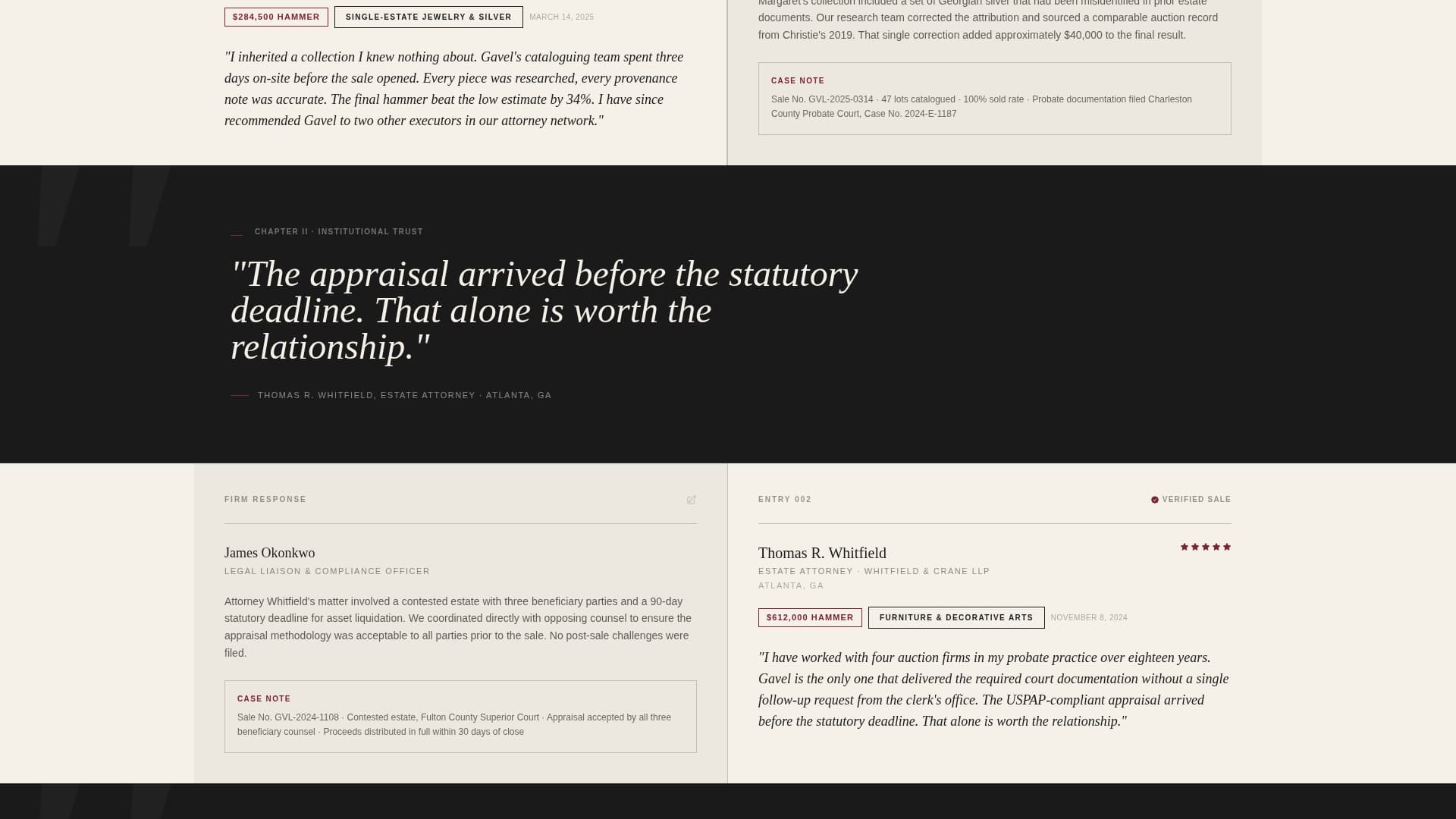 Auctioneer - Modern Reviews Landing Page Template
