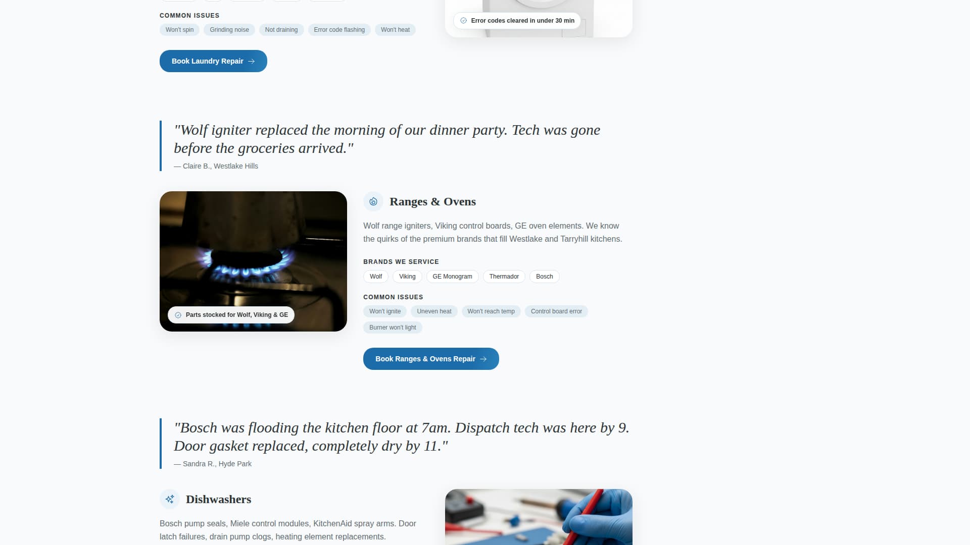 Dispatch - Trusted Appliancerepair Landing Page Template