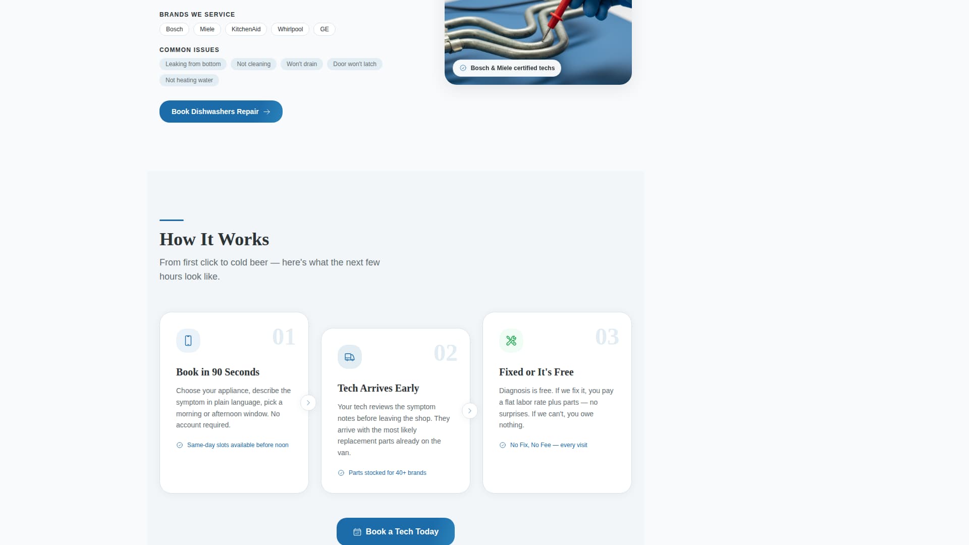 Dispatch - Trusted Appliancerepair Landing Page Template