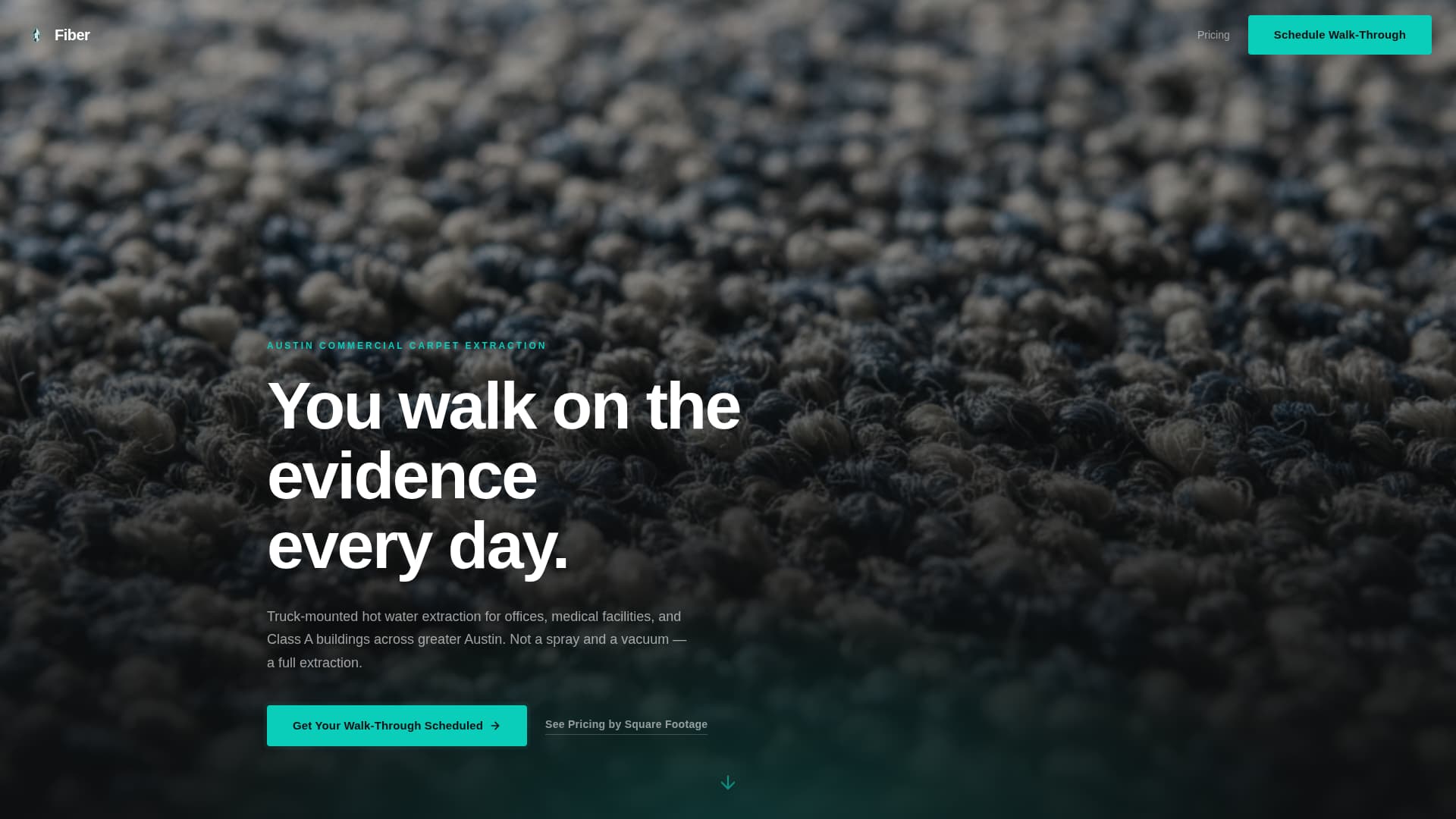 Fiber - Precision Carpet Landing Page Template