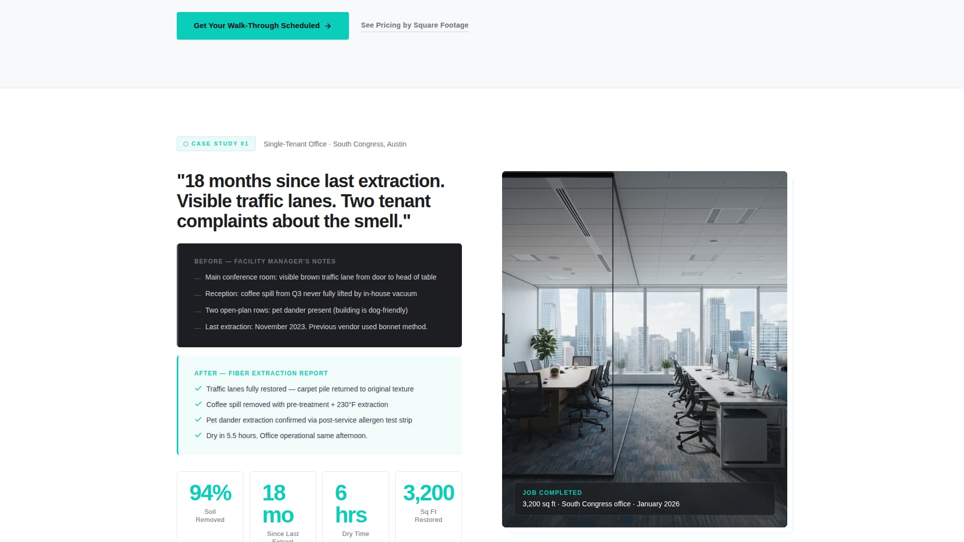 Fiber - Precision Carpet Landing Page Template