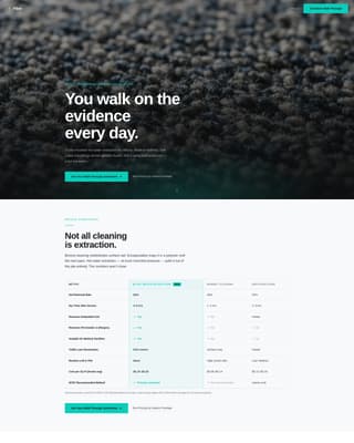 Fiber - Precision Carpet Landing Page Template