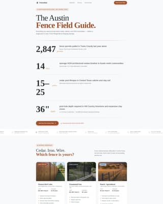 Fenceline - Authoritative Installation Landing Page Template