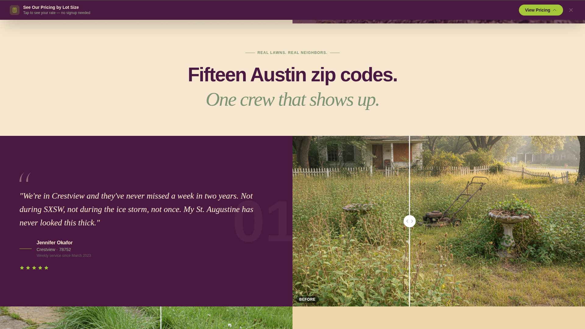 Mow - Awardwinning Lawncare Landing Page Template