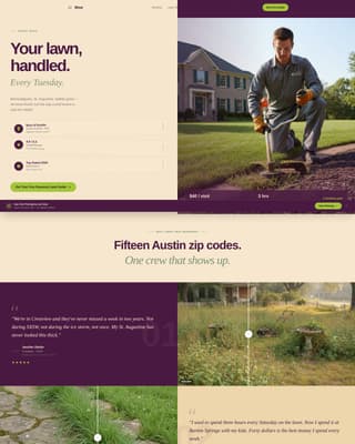 Mow - Awardwinning Lawncare Landing Page Template