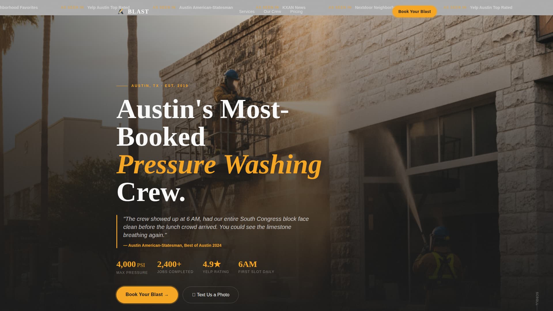 Torrent — Powerful Pressure Cleaning Landing Page Template