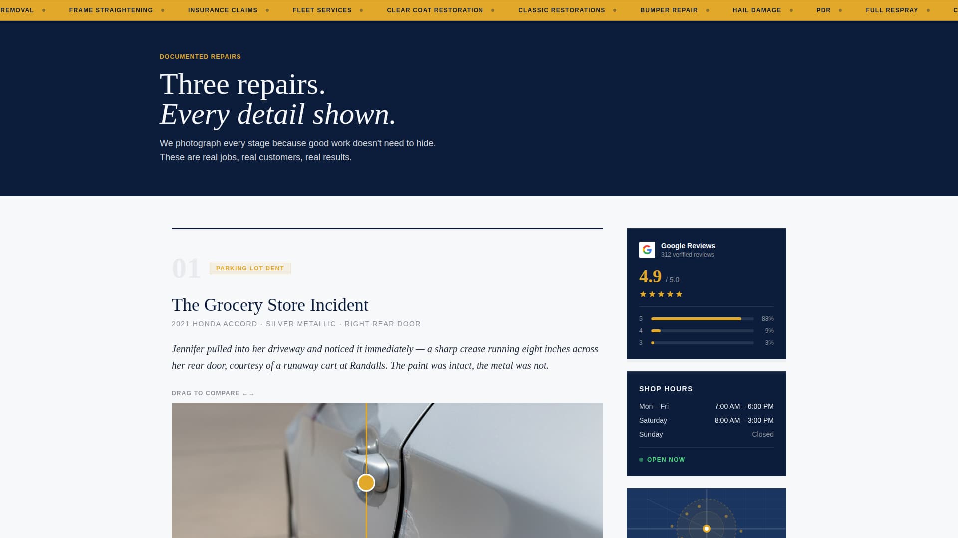 Bodywork - Authoritative Autobody Landing Page Template