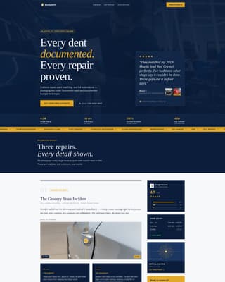 Bodywork - Authoritative Autobody Landing Page Template