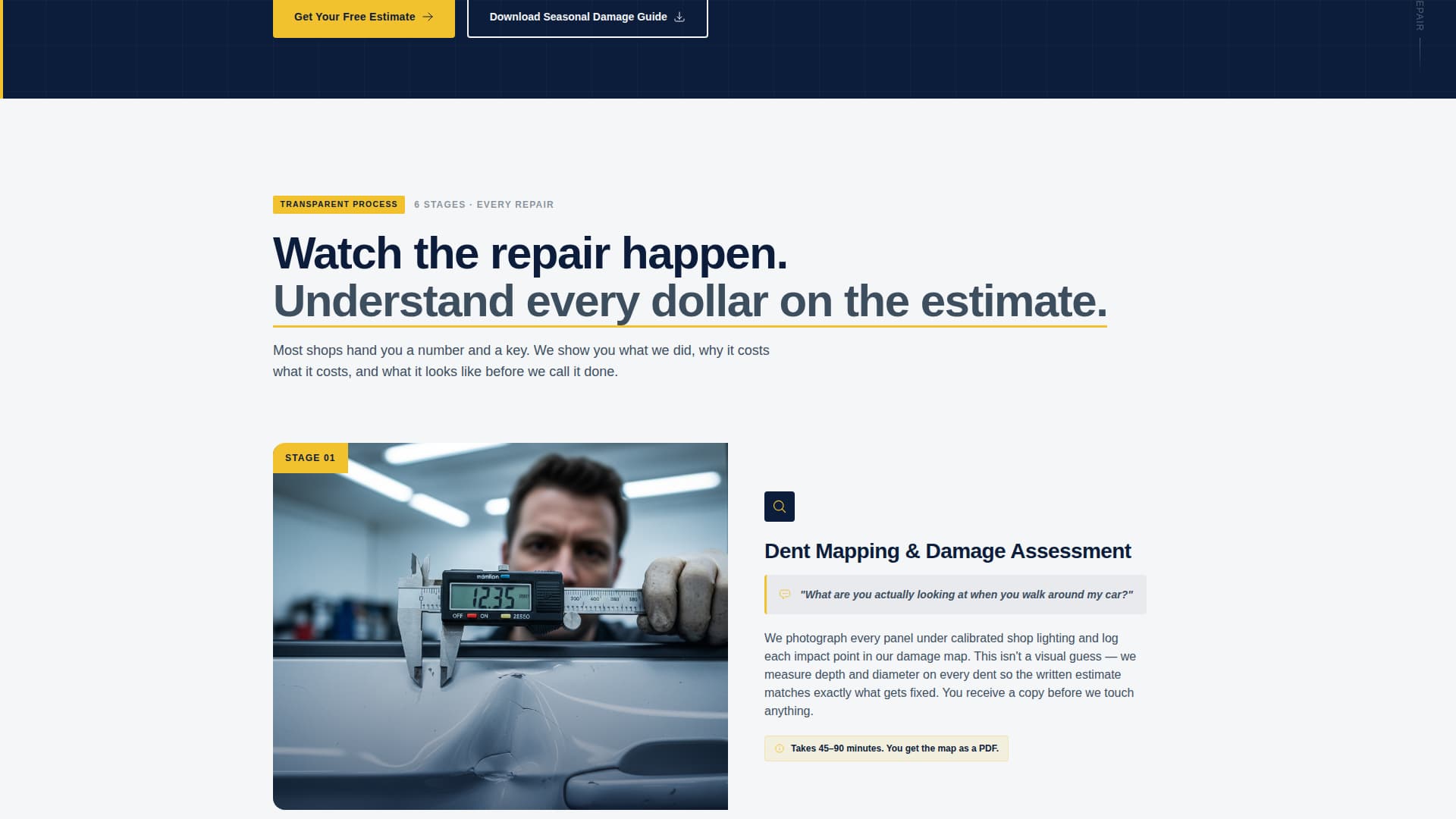 Auto Body Shop Marketing Professional Website Template