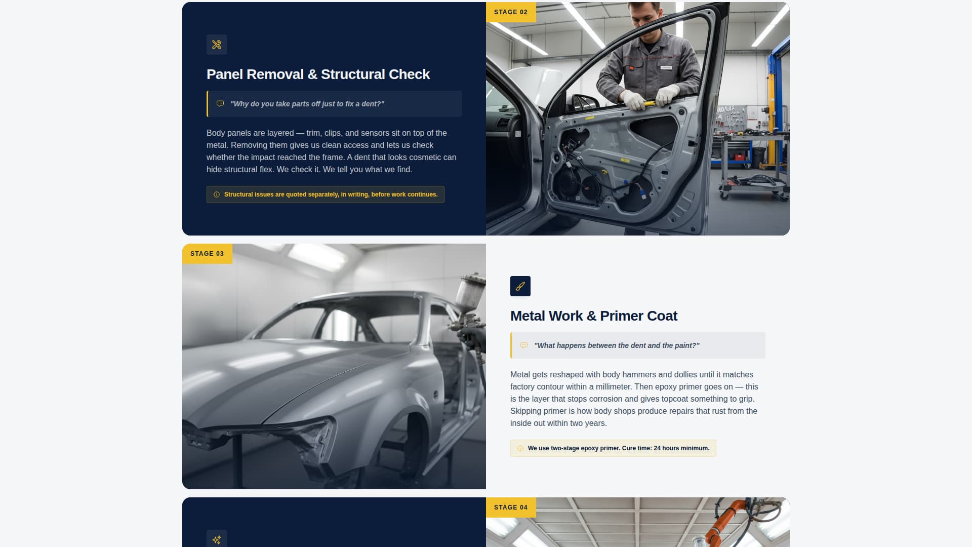 Auto Body Shop Marketing Professional Website Template