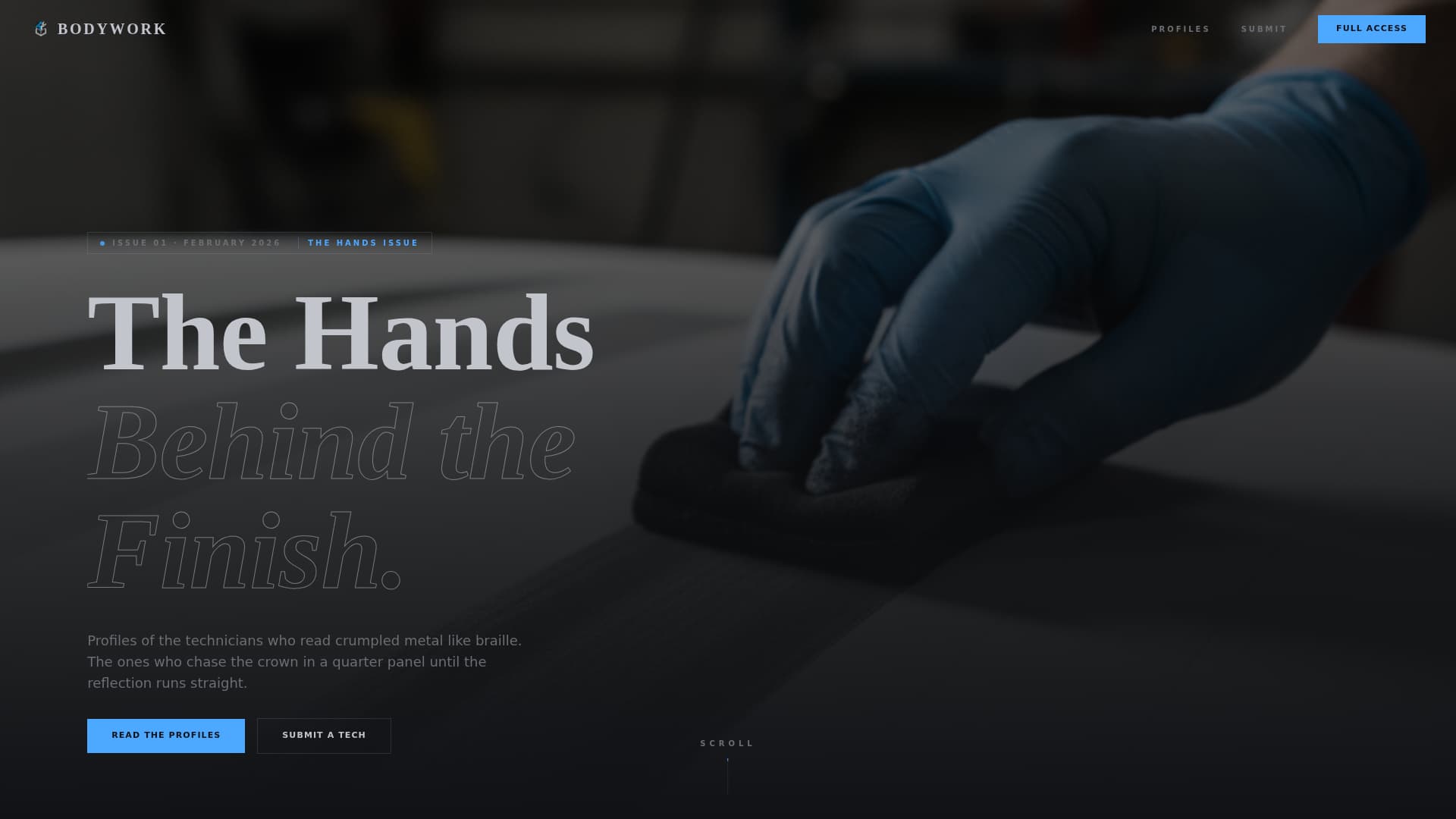 Bodywork - Authoritative Technician Landing Page Template