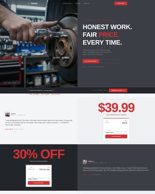 Torque - Precision Mechanic Landing Page Template