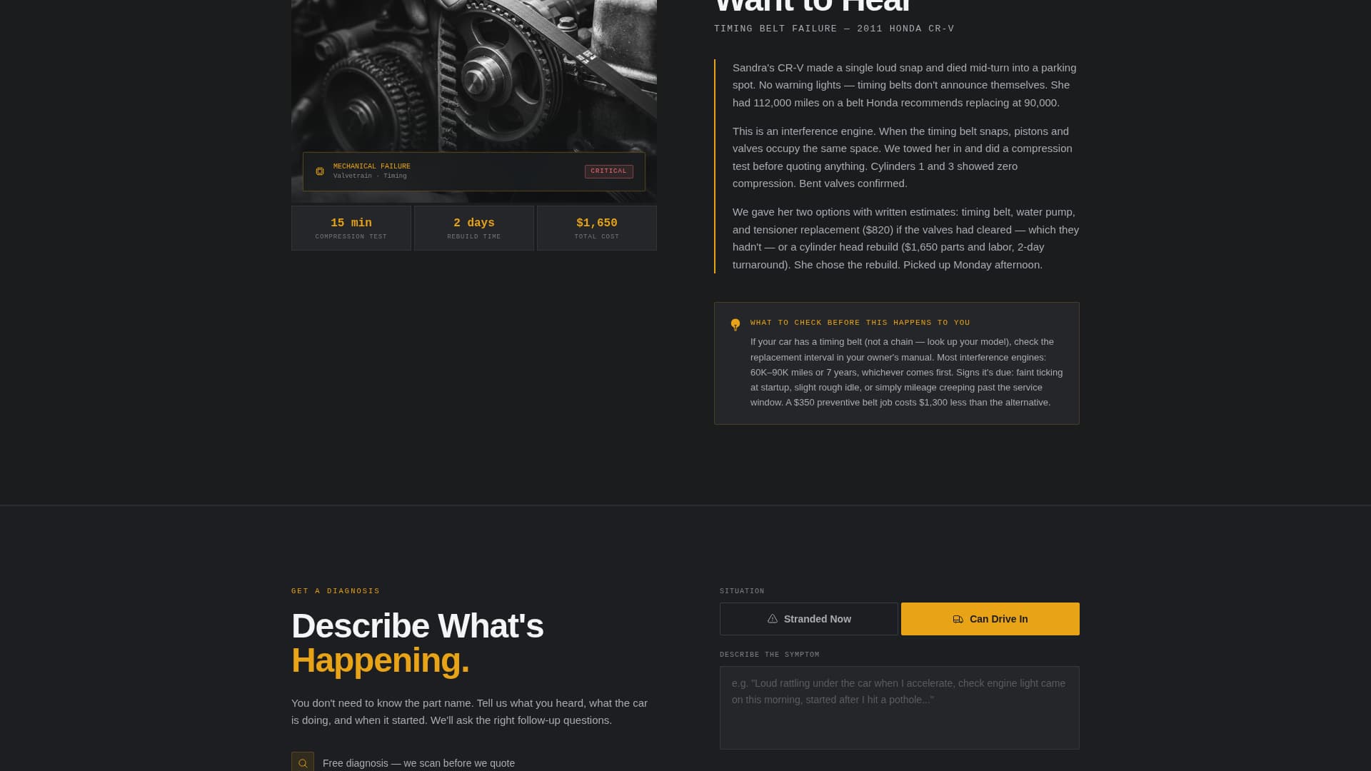 Wrench - Trusted Emergencymechanic Landing Page Template