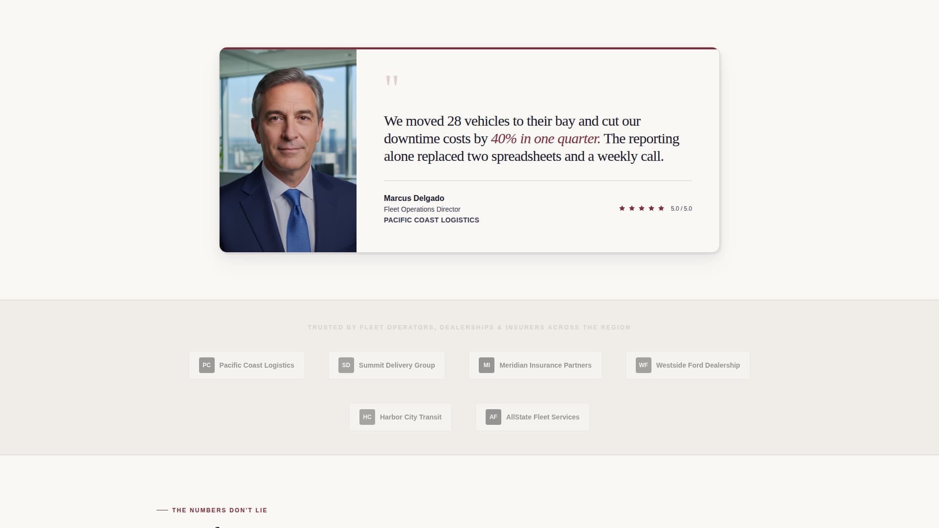 Torque - Authoritative Fleet Landing Page Template