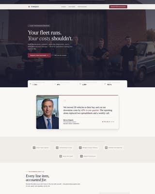 Torque - Authoritative Fleet Landing Page Template