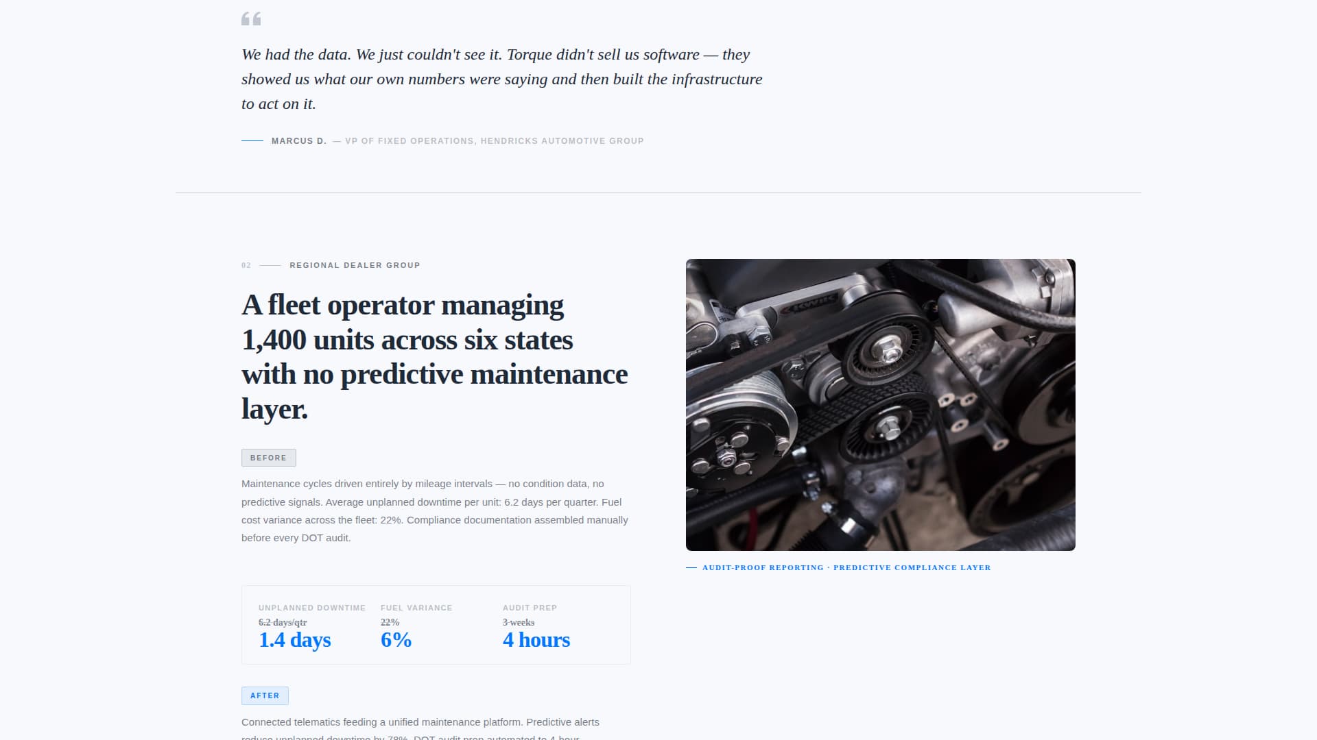 Torque - Transformative Automotiveconsulting Landing Page Template