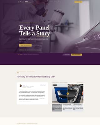 Respray - Flawless Automotive Landing Page Template