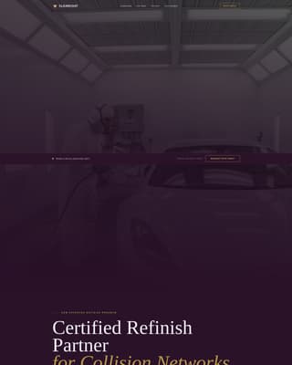 Clearcoat - Certified Refinish Landing Page Template