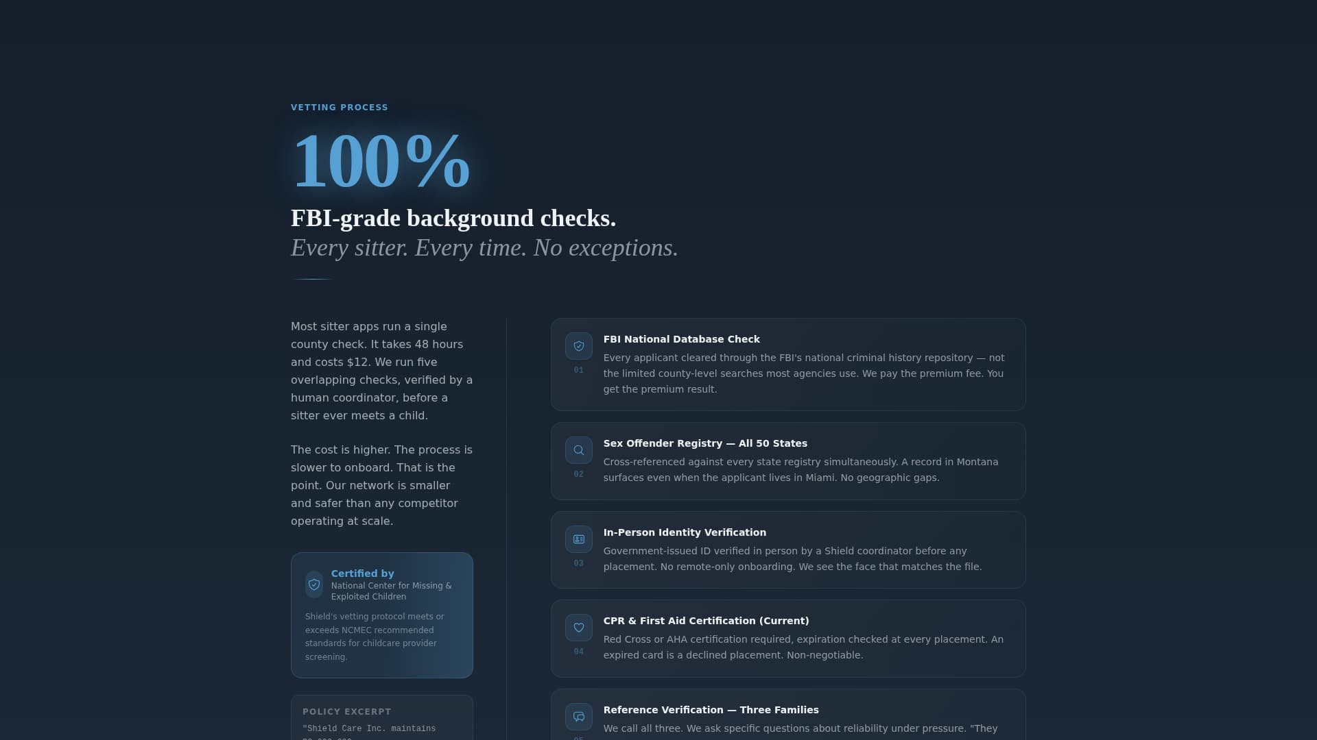 Shield - Trusted Babysitting Landing Page Template