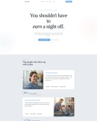 Nurture — Expert Nanny Services Landing Page Template