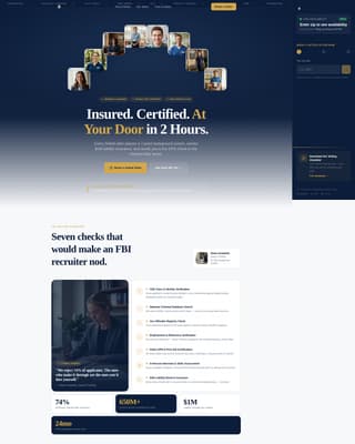 Babysitting Service Marketing Booking Website Template