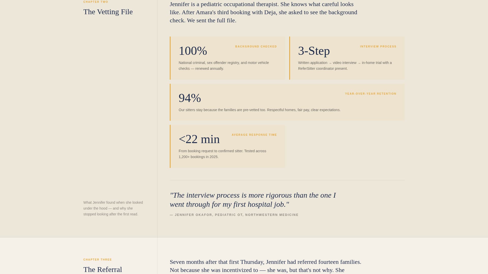Refersitter - Trusted Babysitting Landing Page Template