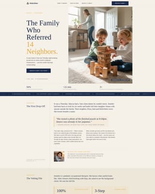 Refersitter - Trusted Babysitting Landing Page Template