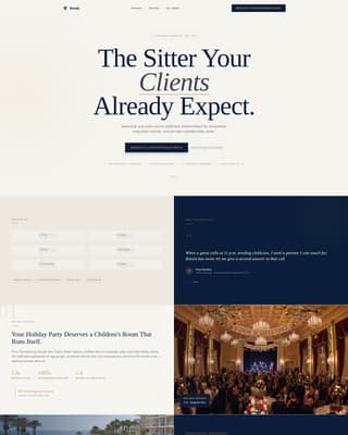 Retain - Executive Babysitting Landing Page Template