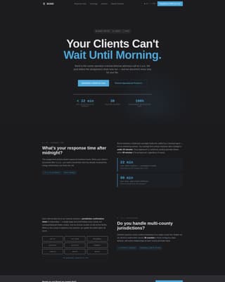 Bond - Precision Bondsman Landing Page Template