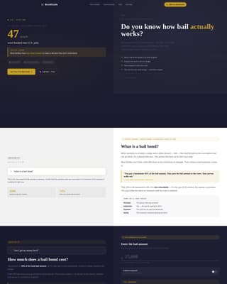 Bondguide - Authoritative Bailbondsman Landing Page Template