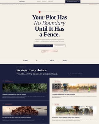 Boundary - Authoritative Fencing Landing Page Template