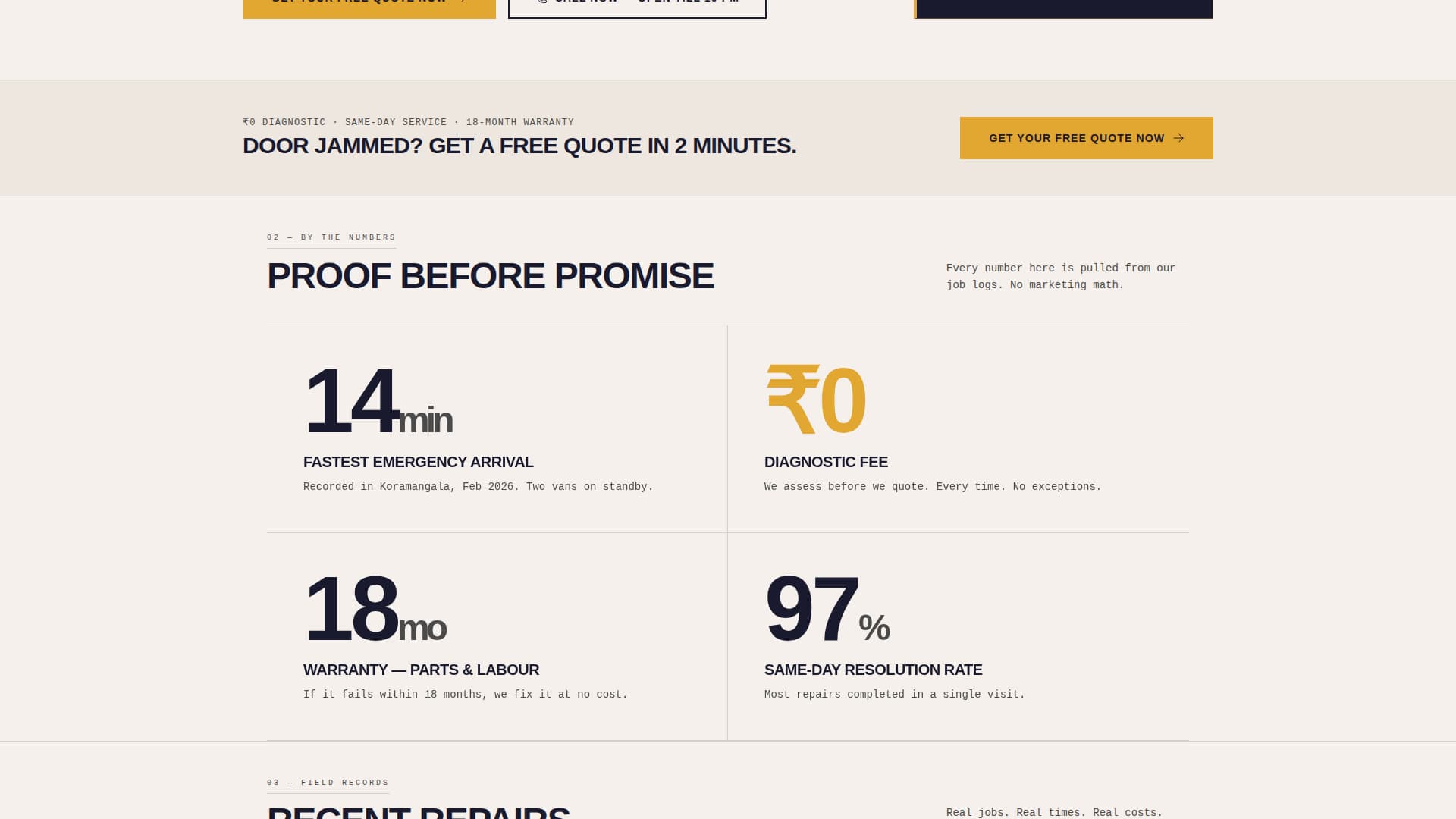 Hoist — Authoritative Garage-Door Installation Landing Page Template