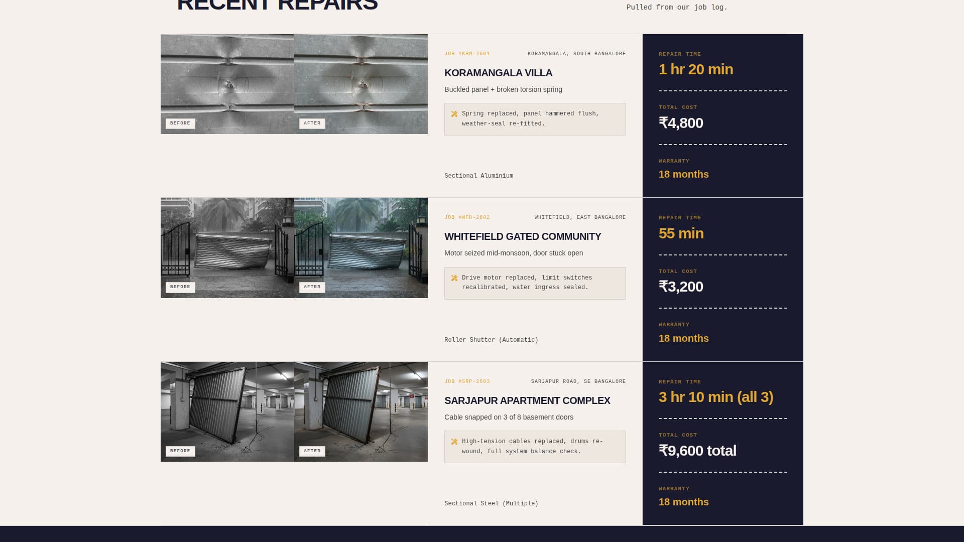 Hoist — Authoritative Garage-Door Installation Landing Page Template
