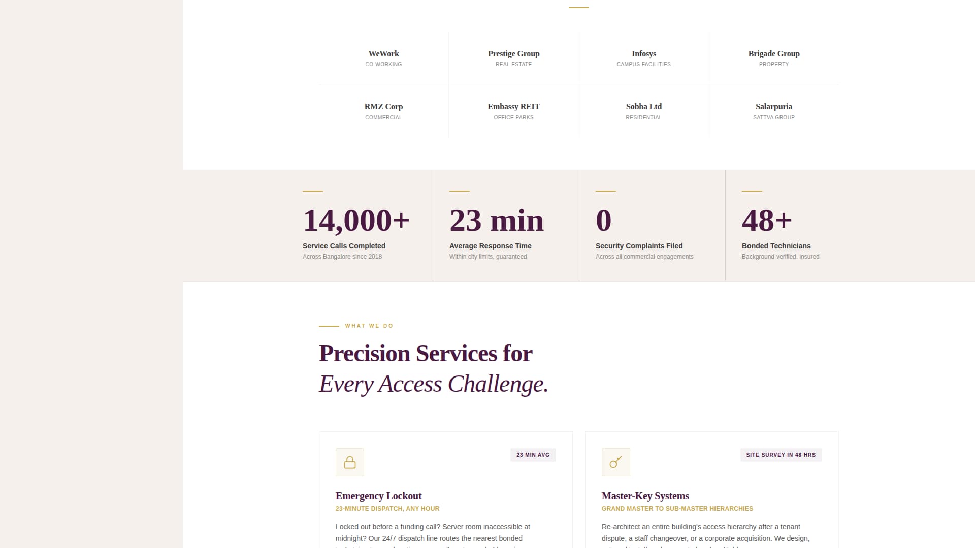 Deadbolt - Trusted Locksmith Landing Page Template
