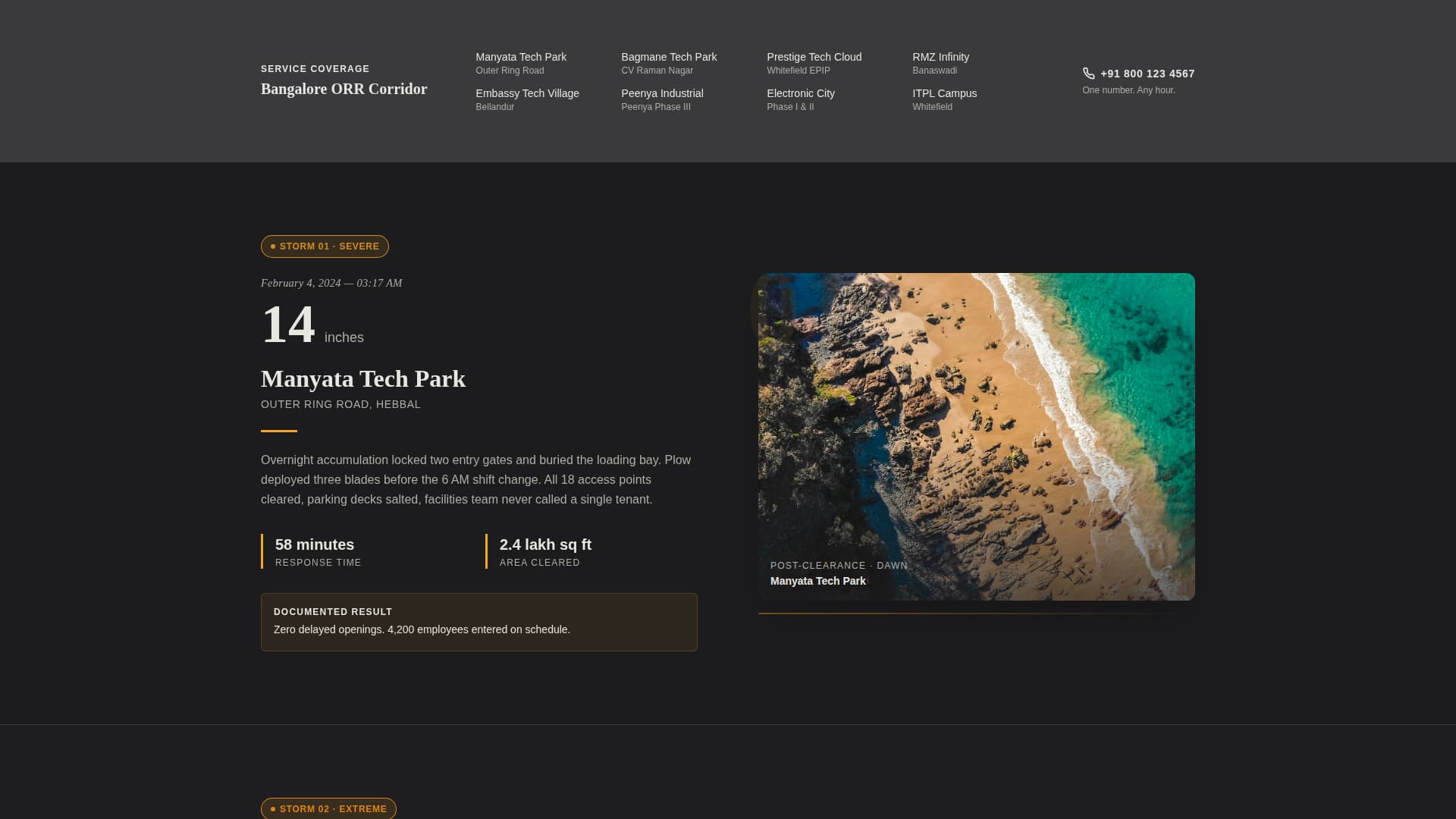 Plow - Reliable Snowremoval Landing Page Template