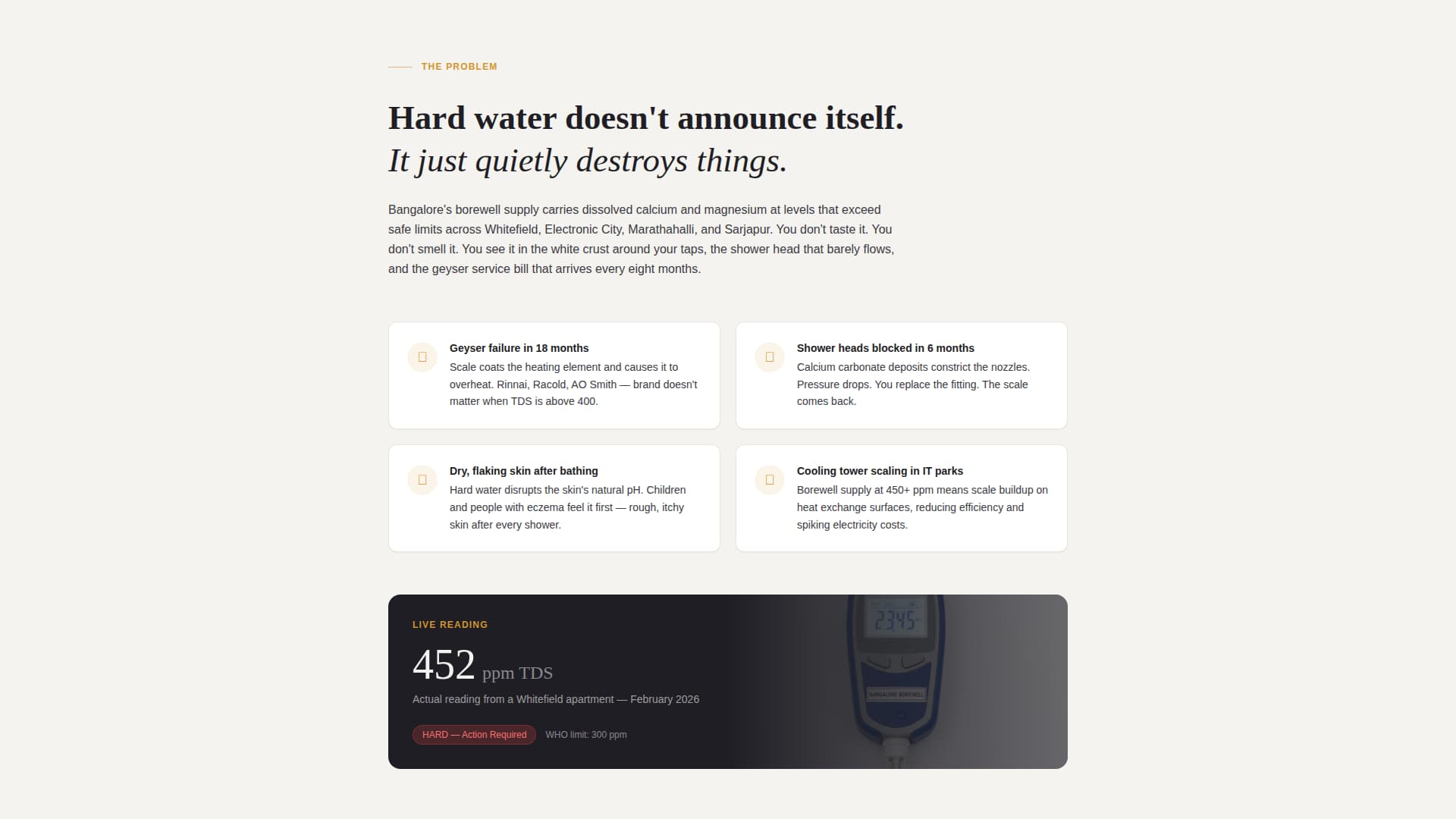 Aqua — Reliable Water Softener Landing Page Template