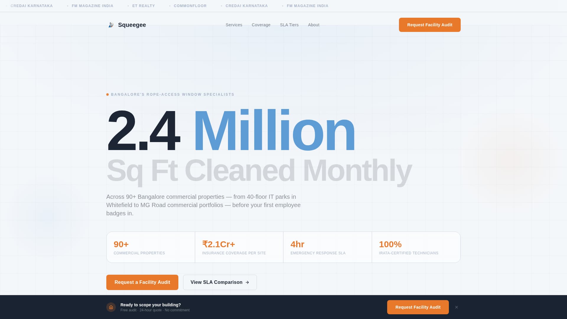 Squeegee - Highimpact Commercialcleaning Landing Page Template