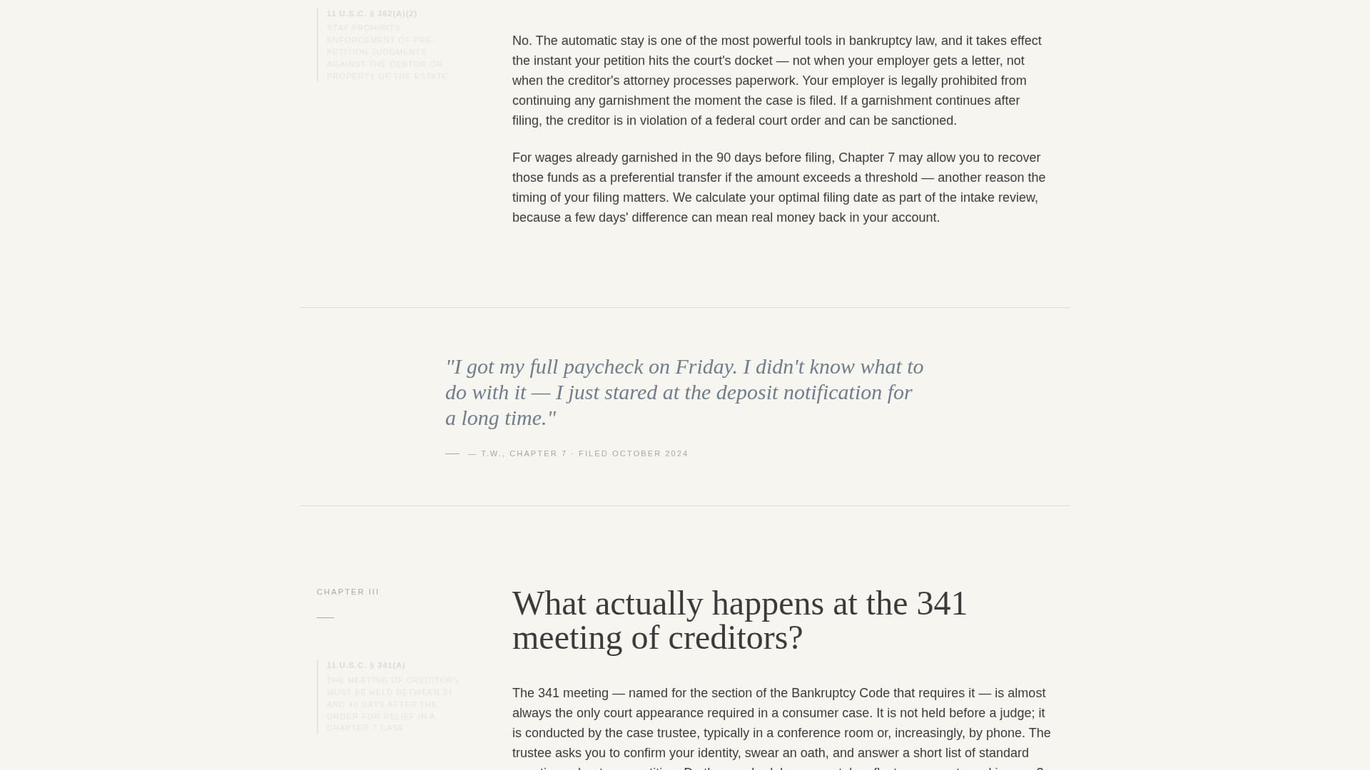 Discharge - Authoritative Bankruptcy Landing Page Template
