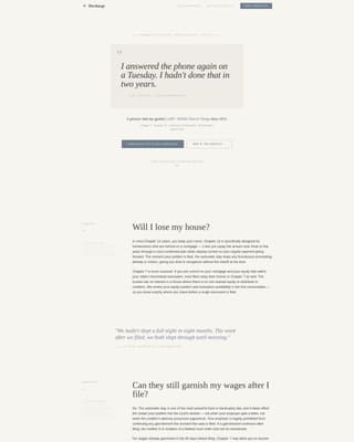 Discharge - Authoritative Bankruptcy Landing Page Template