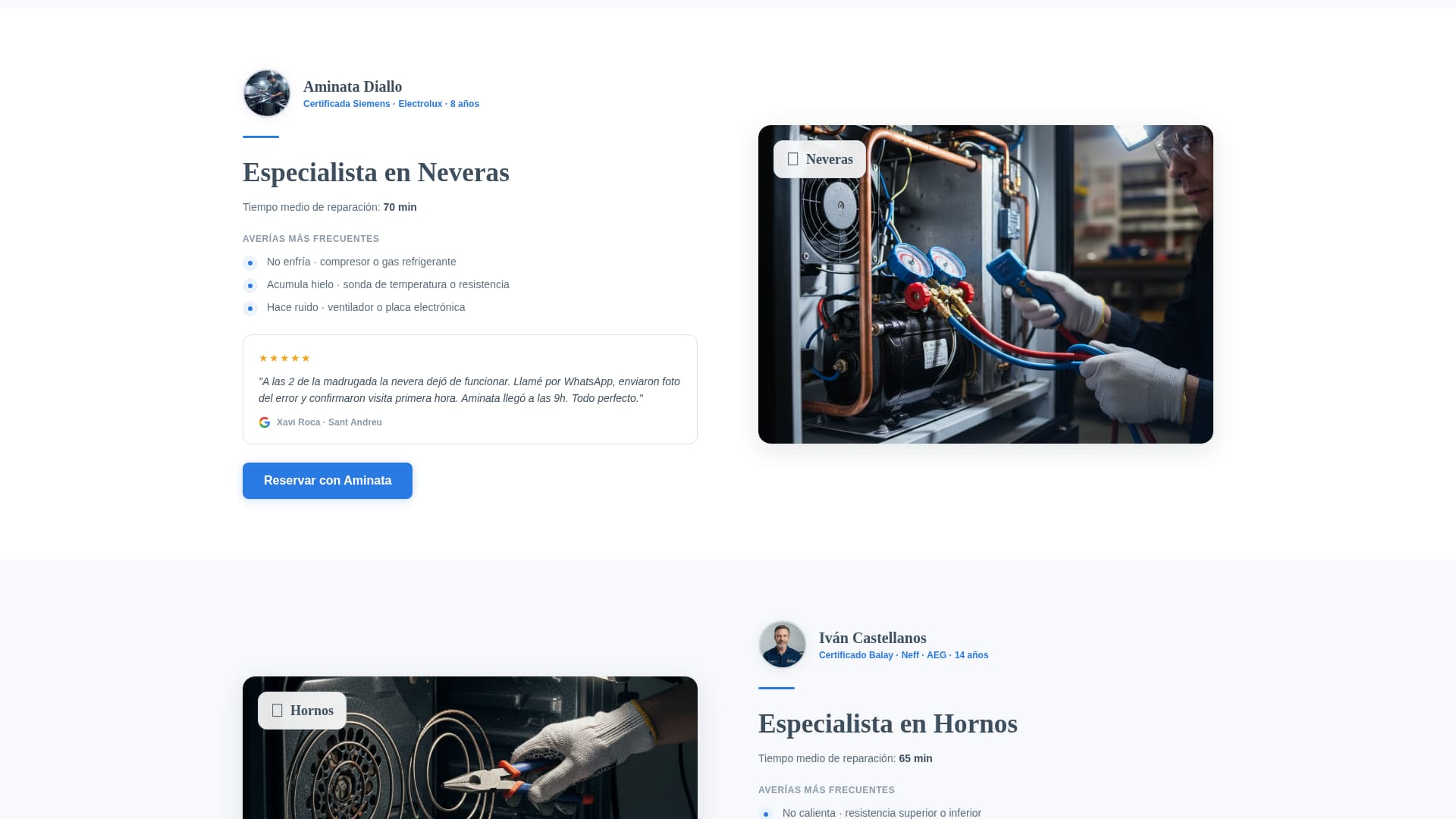 Repara - Trusted Appliance Landing Page Template
