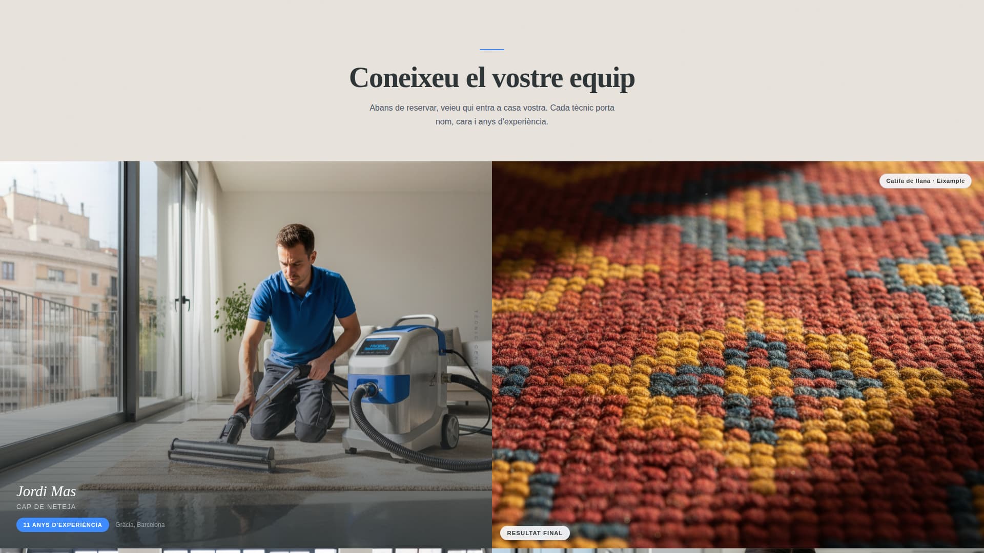 Neteja - Trusted Carpetcleaning Landing Page Template