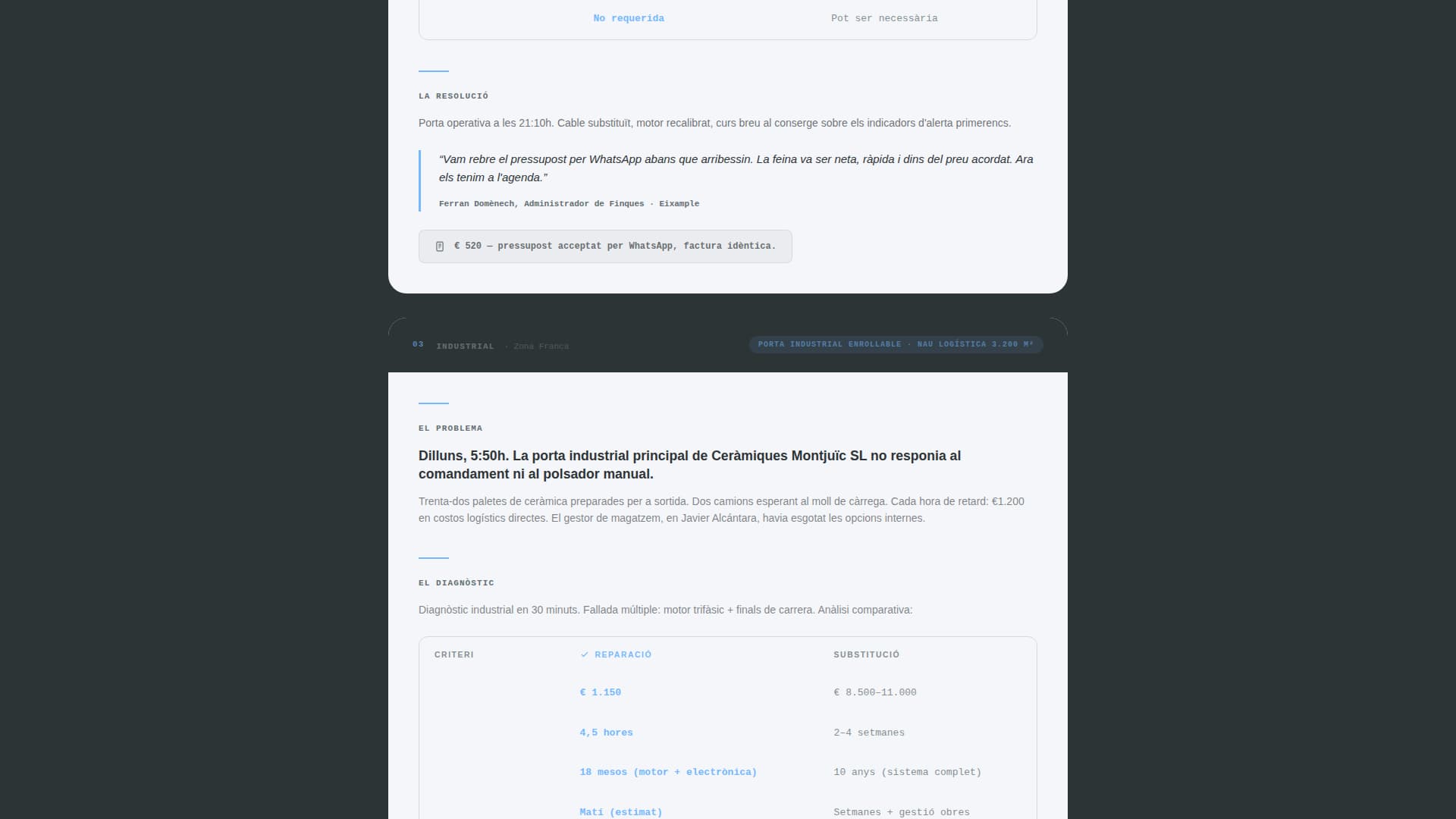 Puerta - Authoritative Garagedoor Landing Page Template