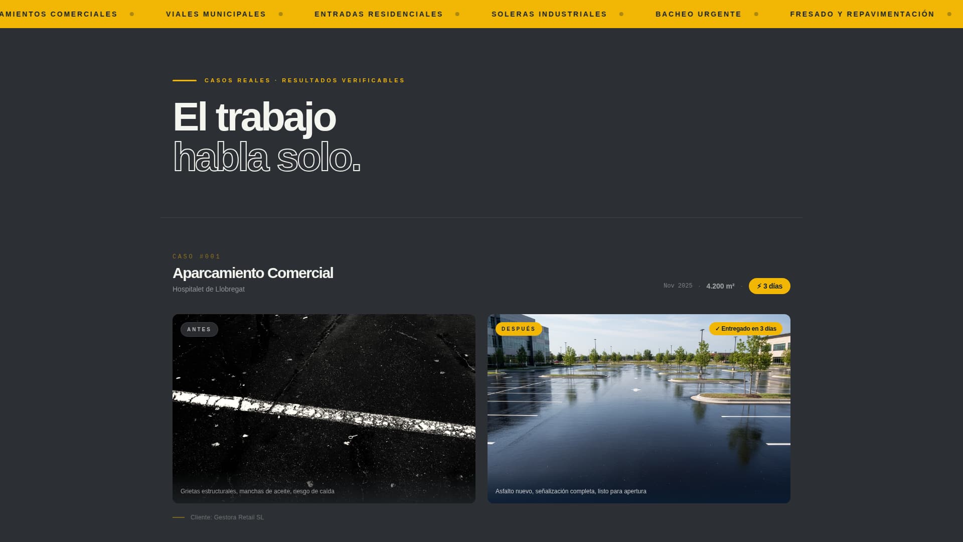 Plancha - Precision Paving Landing Page Template