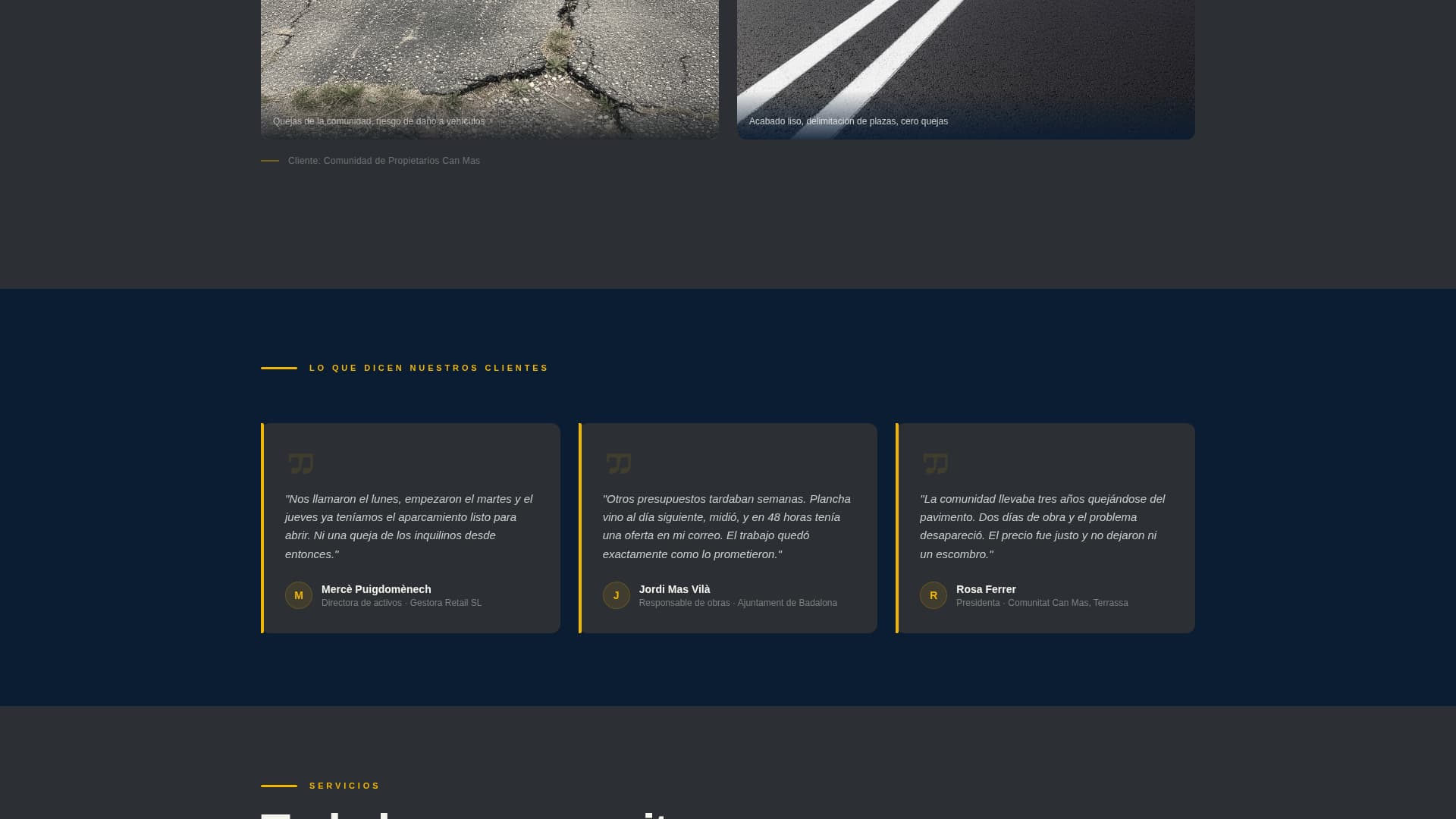 Plancha - Precision Paving Landing Page Template